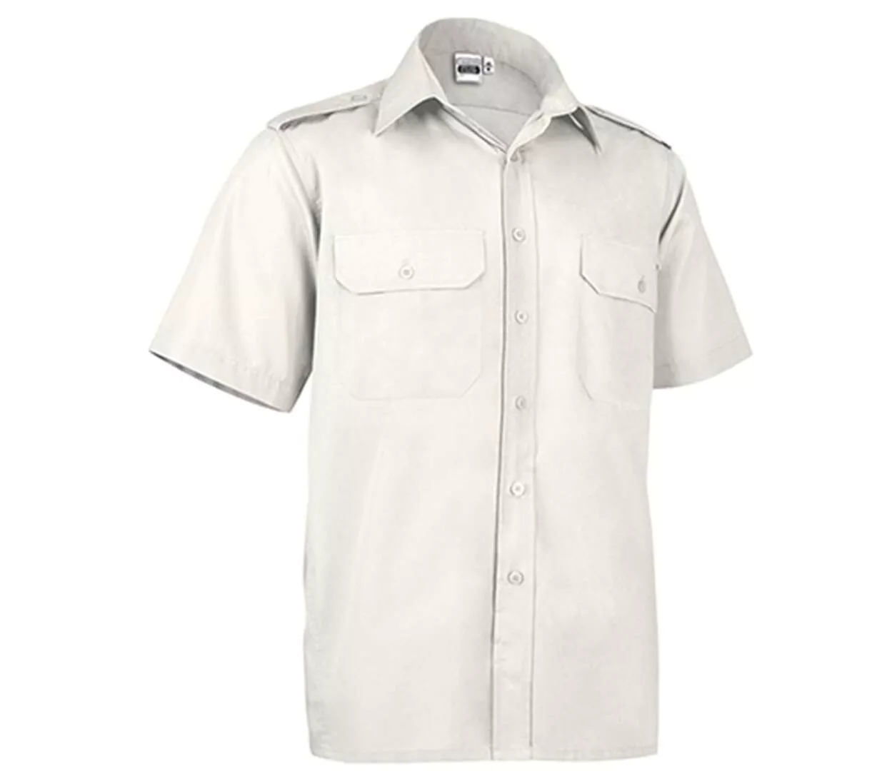 Chemise manches courtes - Homme - VIGILANT MC - blanc ivoire-1