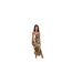 Robe Mi-longue Motif/style Abstrait Femme Marron AX Paris-1