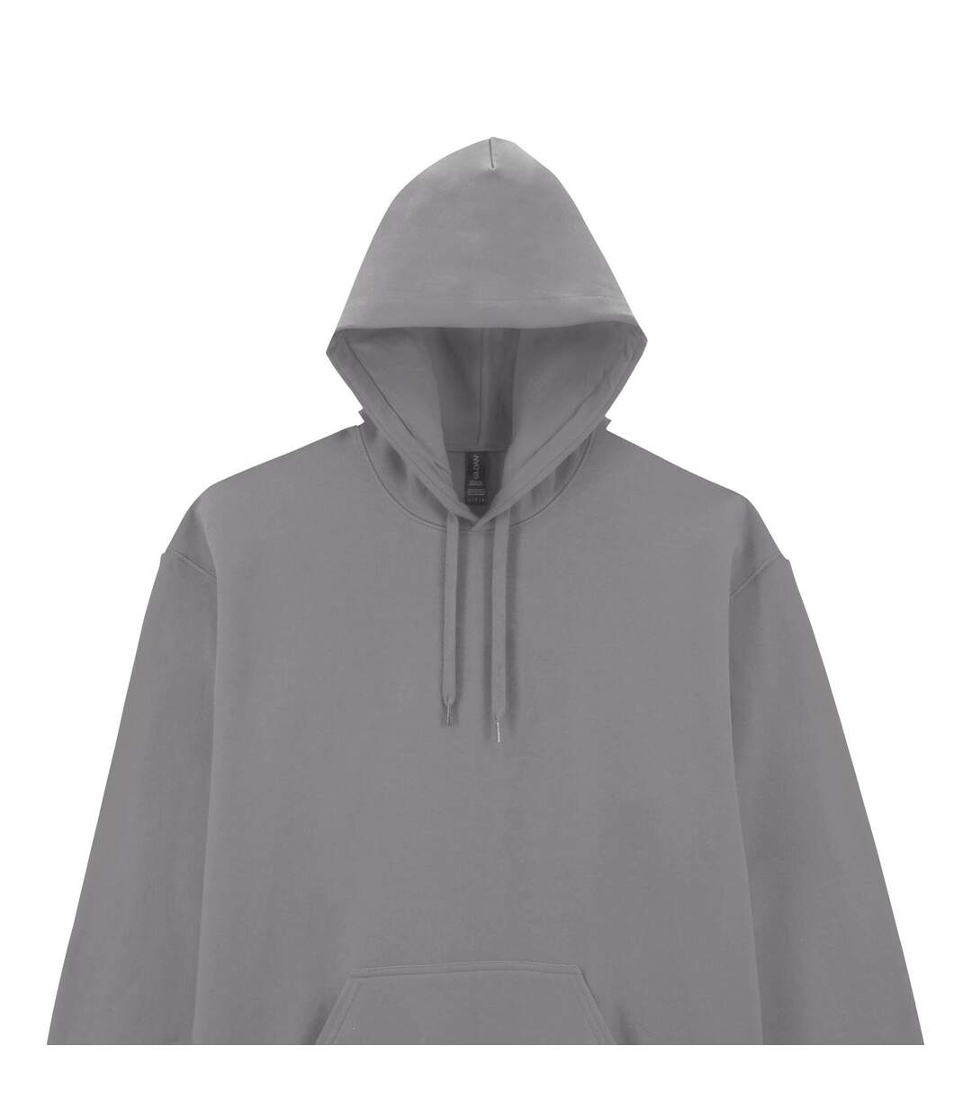 Mens midweight soft touch hoodie cement Gildan