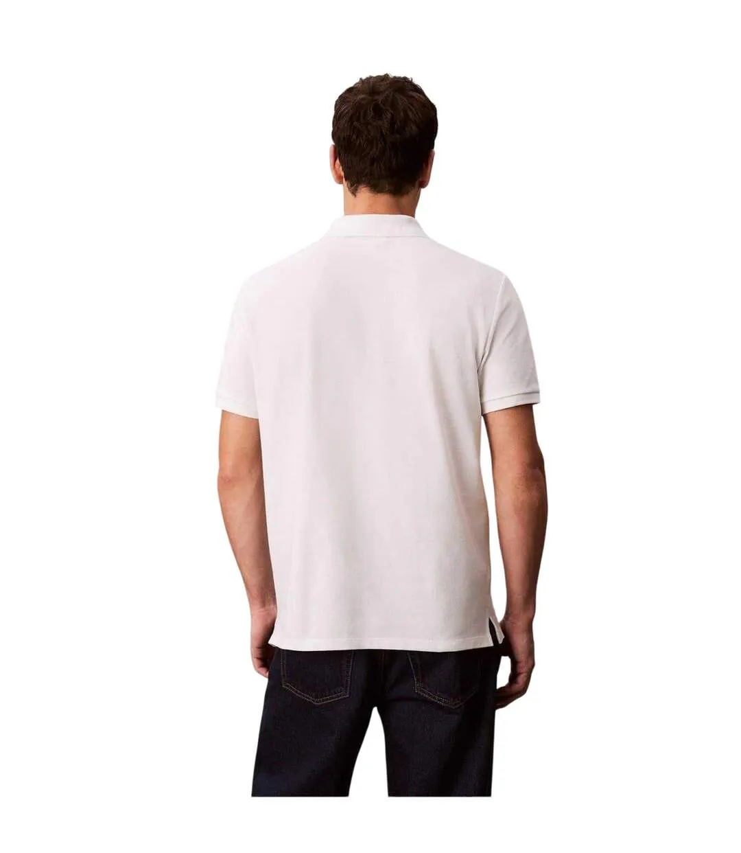 Polo Homme Blanc Calvin Klein-3