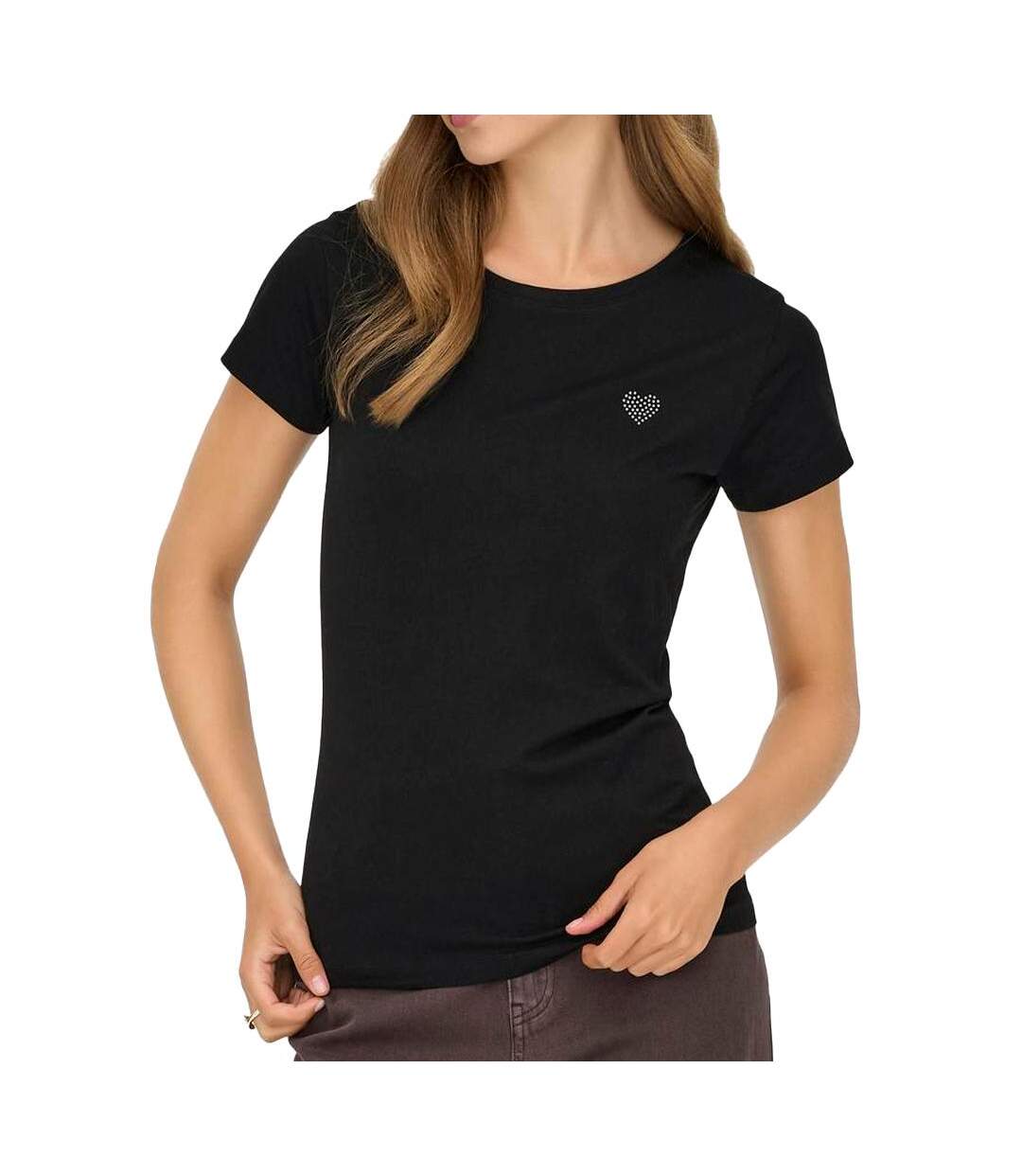 T-Shirt noir jdy femme jdy detail-1