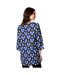 Maine Womens/Ladies Geometric Notch Neck Tunic (Blue/White/Black) - UTDH6165