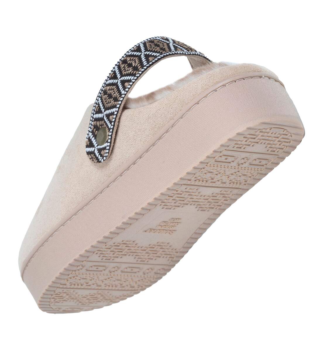 Isotoner Chaussons Mules femme suédine semelle plateforme-5