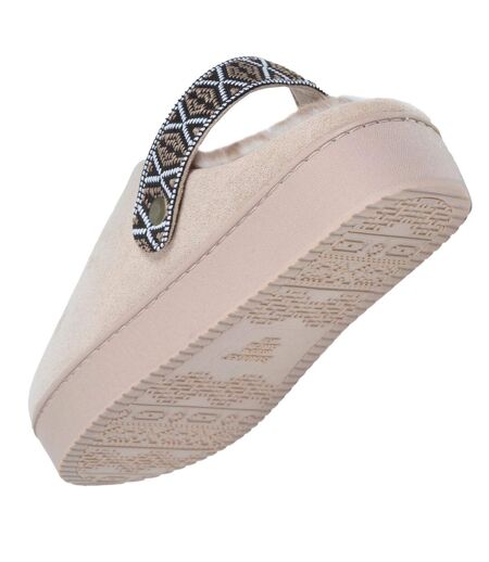Isotoner Chaussons Mules femme suédine semelle plateforme