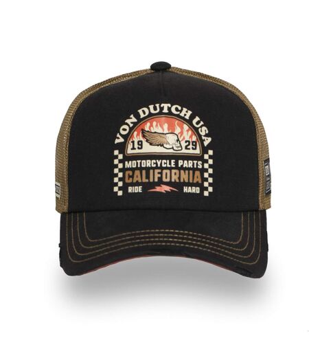Casquette trucker avec filet souple effet bamboo avec print Crew Vondutch