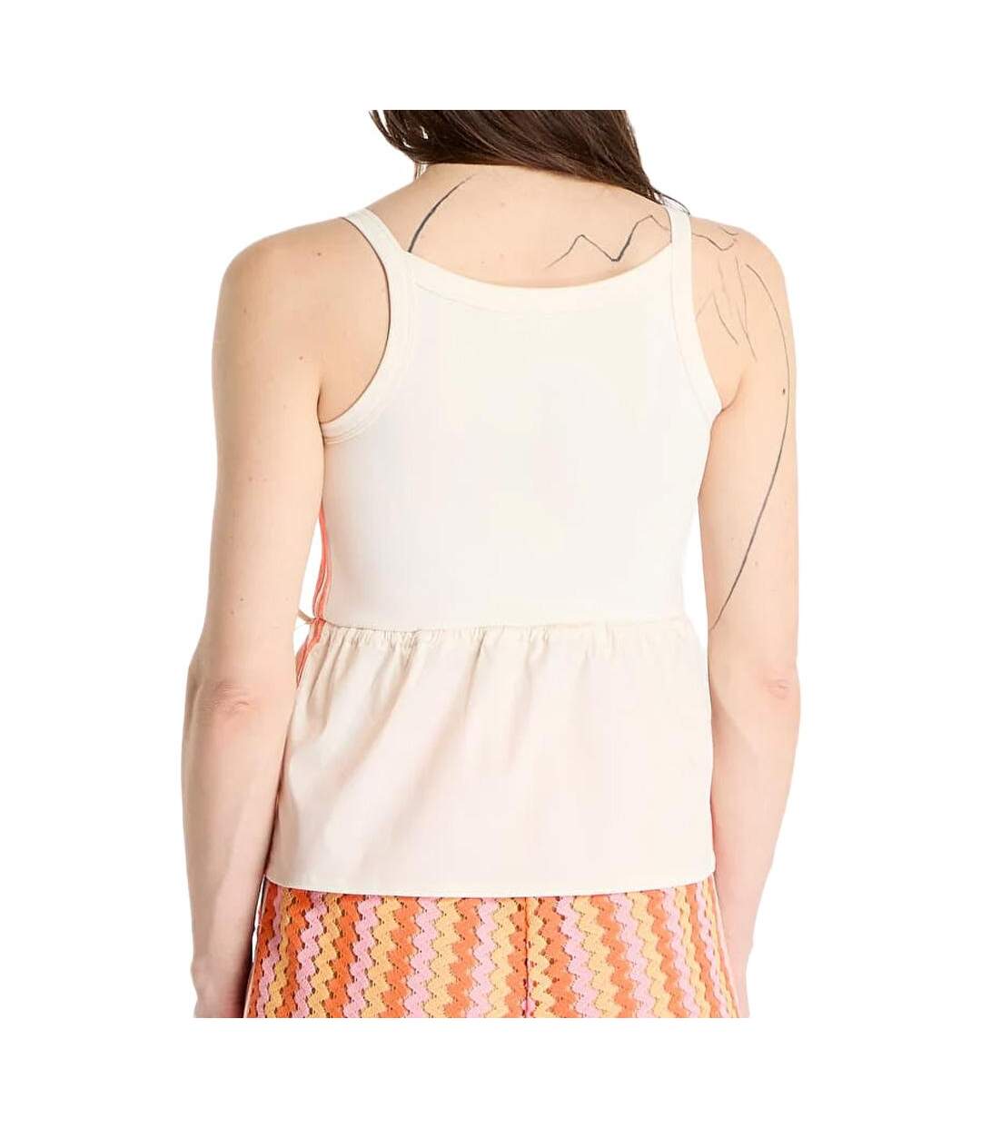 Débardeur écru femme adidas summer glow top-2