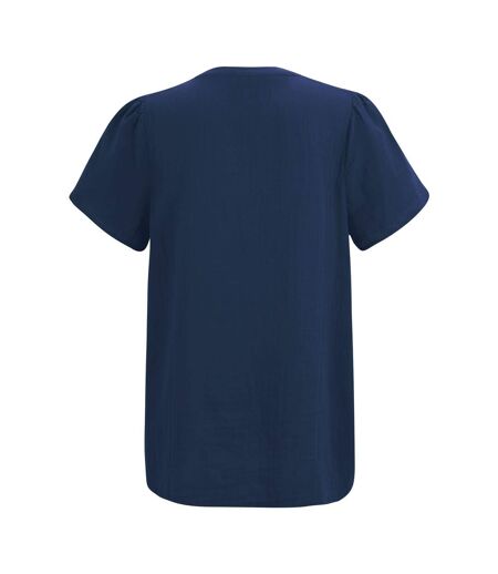 Womens/ladies Selen Short-sleeved Shirt Navy Blue Regatta