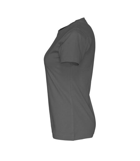 Womens/ladies organic t-shirt charcoal Cottover