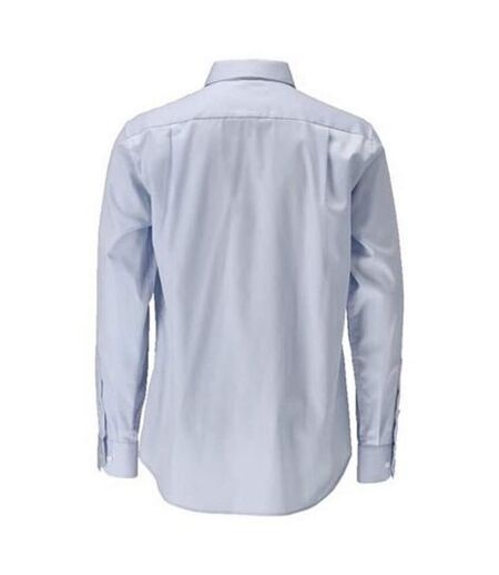 Mens Frontline Poplin Shirt Light Blue Mascot