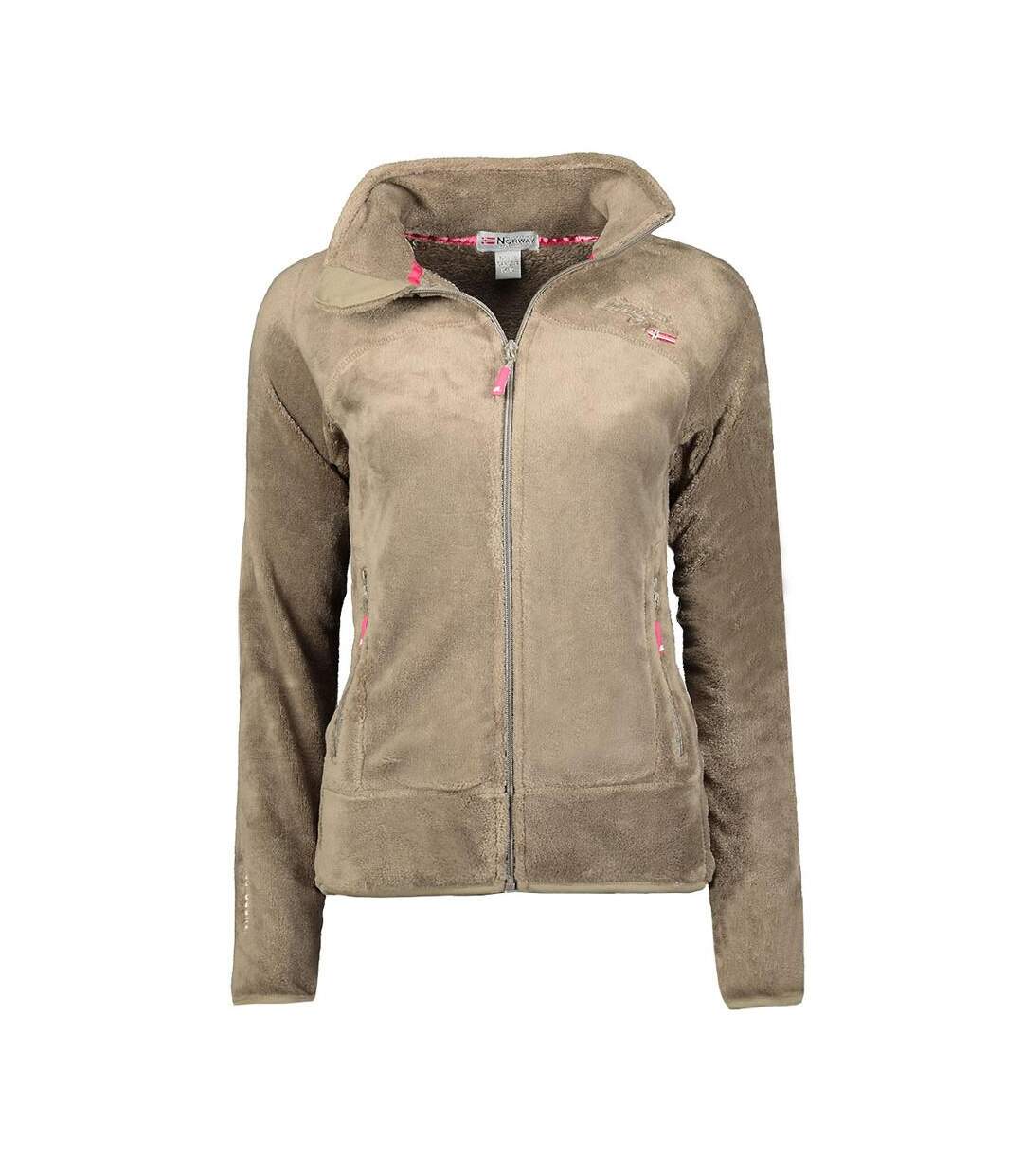 Veste polaire marron femme geographical norway upaline - l-1