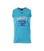 Charlotte 32 Maillot de basket Bleu Homme Sport Zone - L