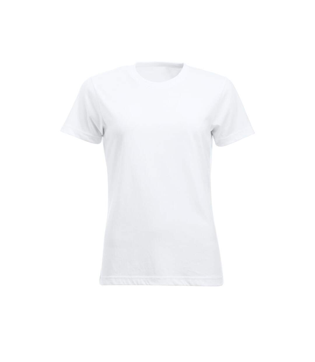 Womens/ladies New Classic T-shirt White Clique-1