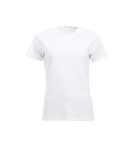 Womens/ladies New Classic T-shirt White Clique