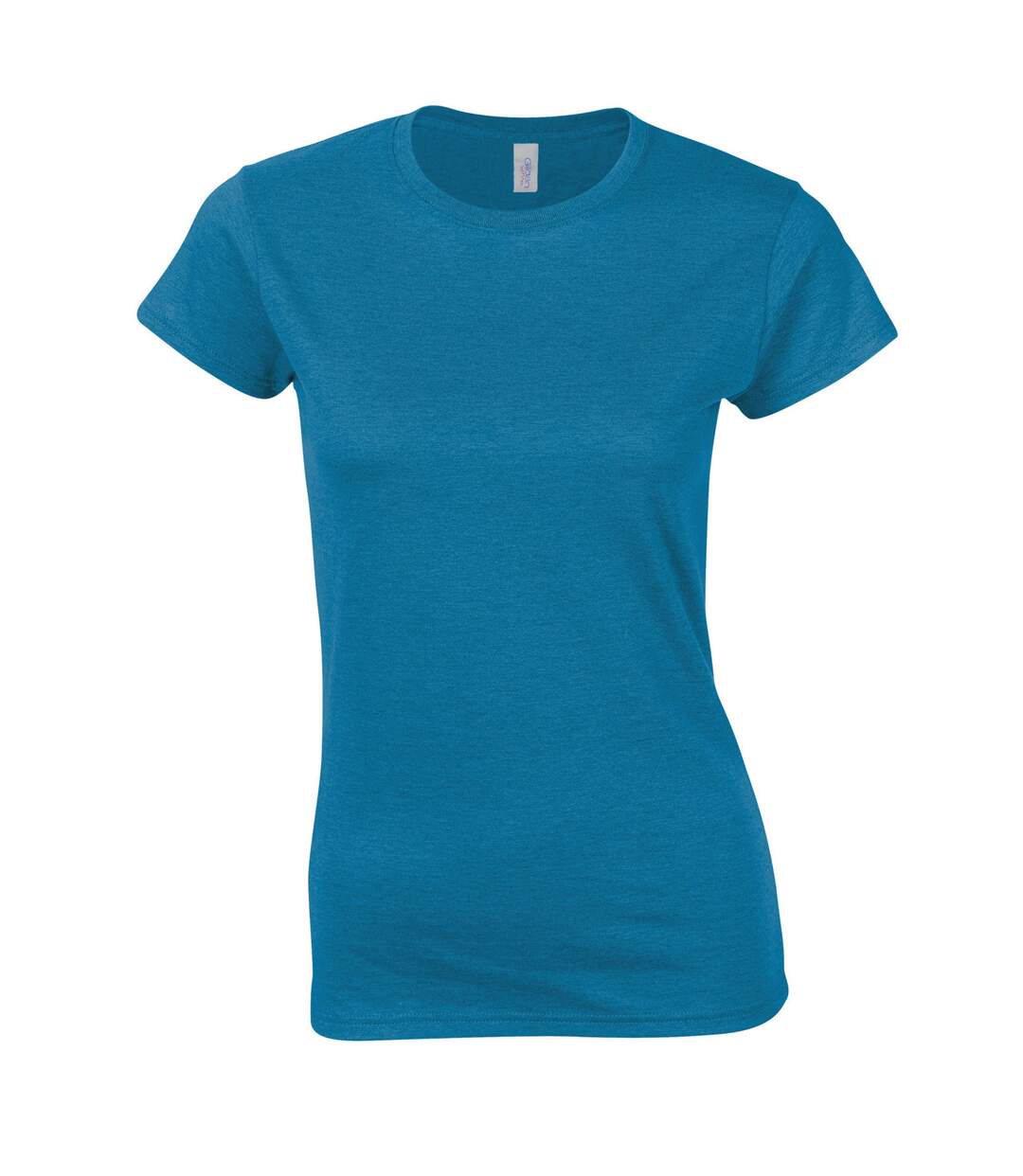 T-shirt softstyle femme saphir chiné Gildan