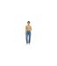 Womens/ladies Feline Slim Long-sleeved Crop T-shirt Incense JJXX-1
