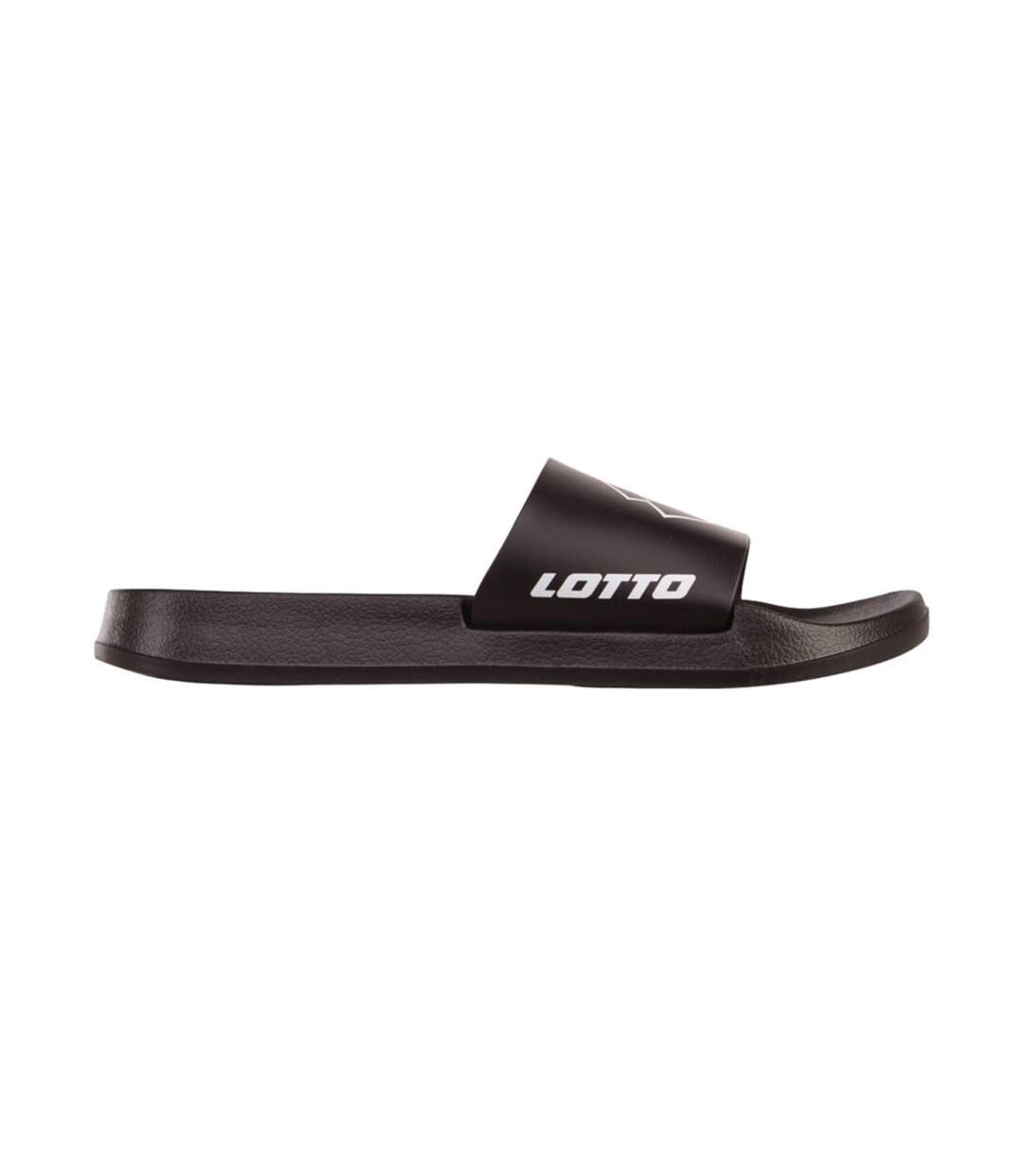 Claquettes Motif Logo Lathi Adulte Noir Lotto-1