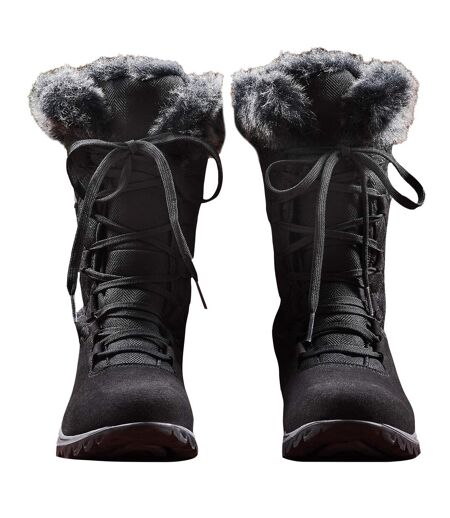 Bottes Newley Femme Noir Gris Regatta
