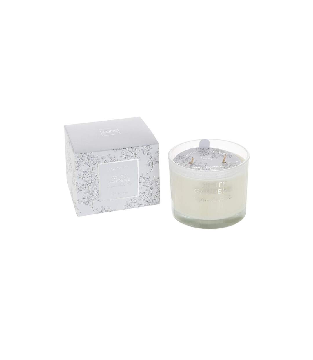 Bougie Parfumée White Gardens 10cm Sapphira Amber Tea-1
