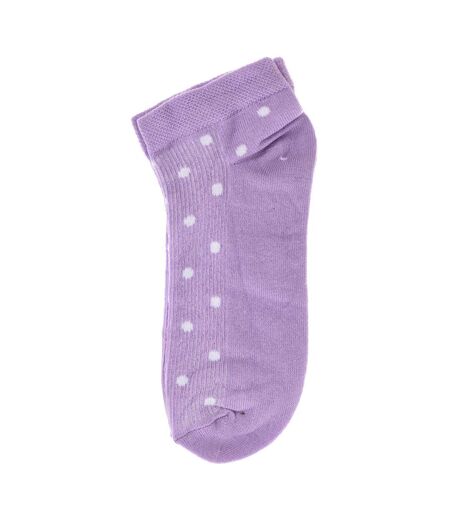 Pack of 4 women's ankle socks, women's short socks, cotton, printed.