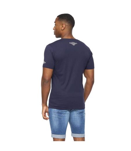 Mens summevibe t-shirt navy Crosshatch