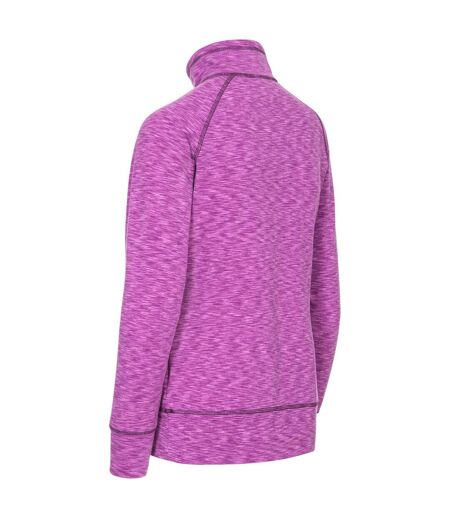 Moxie haut polaire à col zippé femme marl orchidée mauve Trespass