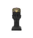 Statue Tête Homme Couvre-Chef Massai 56cm Noir-1