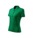 Womens/ladies Cotton Polo Shirt Green Malfini-3