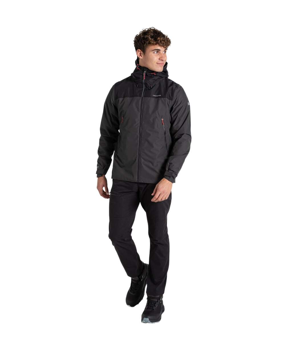 Mens Vanth Waterproof Jacket Black Pepper Black Craghoppers-1