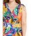 Robe cache-coeur courte imprimé tropical-3
