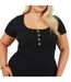Robe Courte Manches Courtes Femme Noir Brave Soul-4