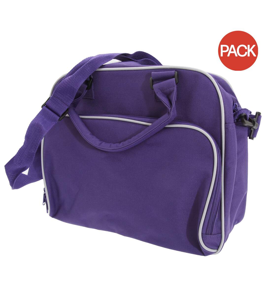 Lot de 2  Sac de danse messager 15 litres taille unique violet/gris clair Bagbase