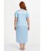 Chemise de nuit satinée longue antistatique dentelle-2
