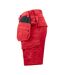 Mens Work Shorts Red Projob-3