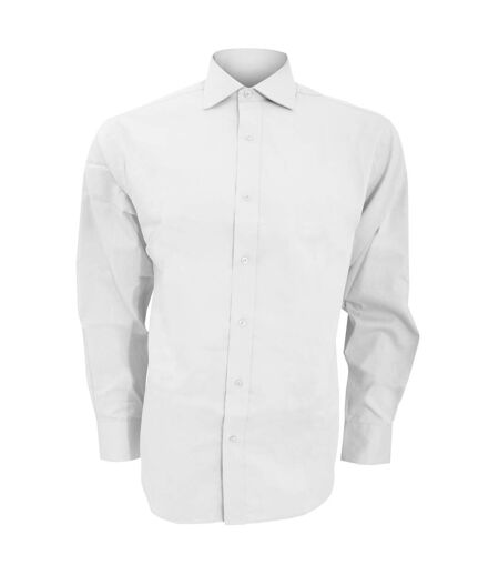 Chemise à manches longues homme blanc Kustom Kit