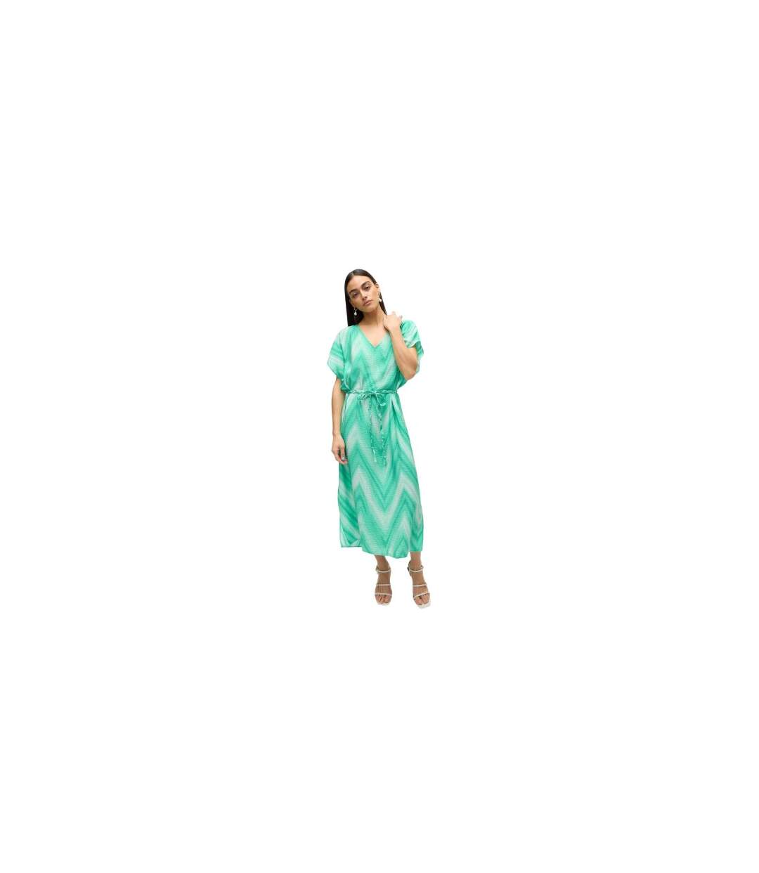 Womens/ladies Josie V Neck Midi Dress Green Vero Moda-1