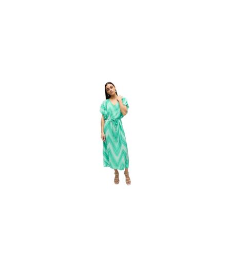 Womens/ladies Josie V Neck Midi Dress Green Vero Moda