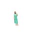 Womens/ladies Josie V Neck Midi Dress Green Vero Moda-1