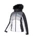 Womens/ladies Cascade Padded Ski Jacket White Black Mountain Warehouse-3