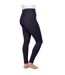 Womens/ladies melton flex horse riding tights dark navy HyPERFORMANCE