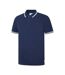 Mens Lazer Logo Cotton Polo Shirt Navy Firetrap-1