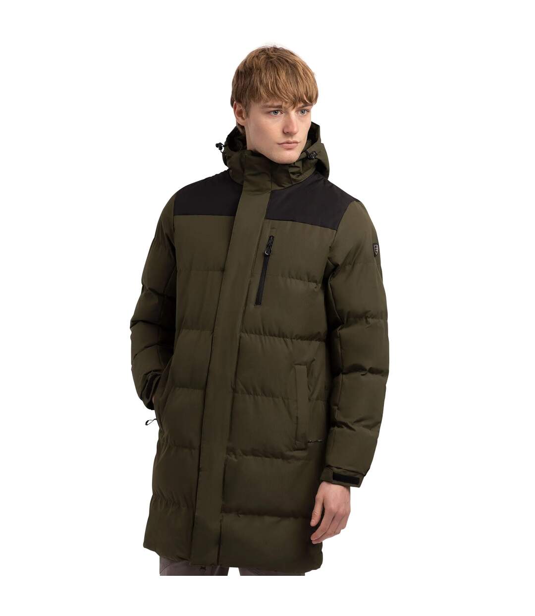 Mens Clipster Padded Jacket Dark Vine Trespass-4