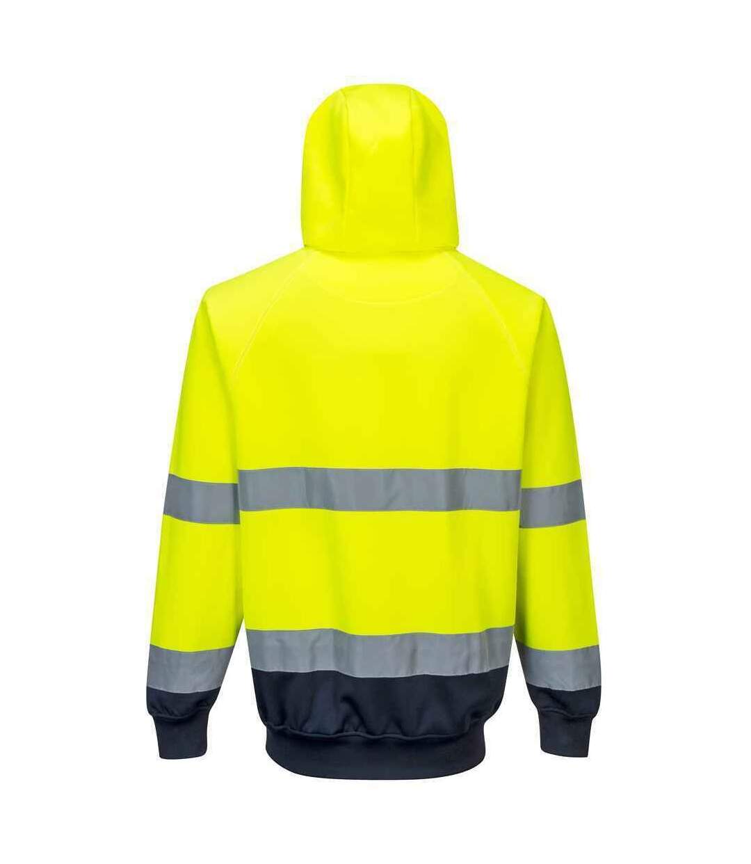 Mens two tone high-vis hoodie yellow/navy Portwest-2