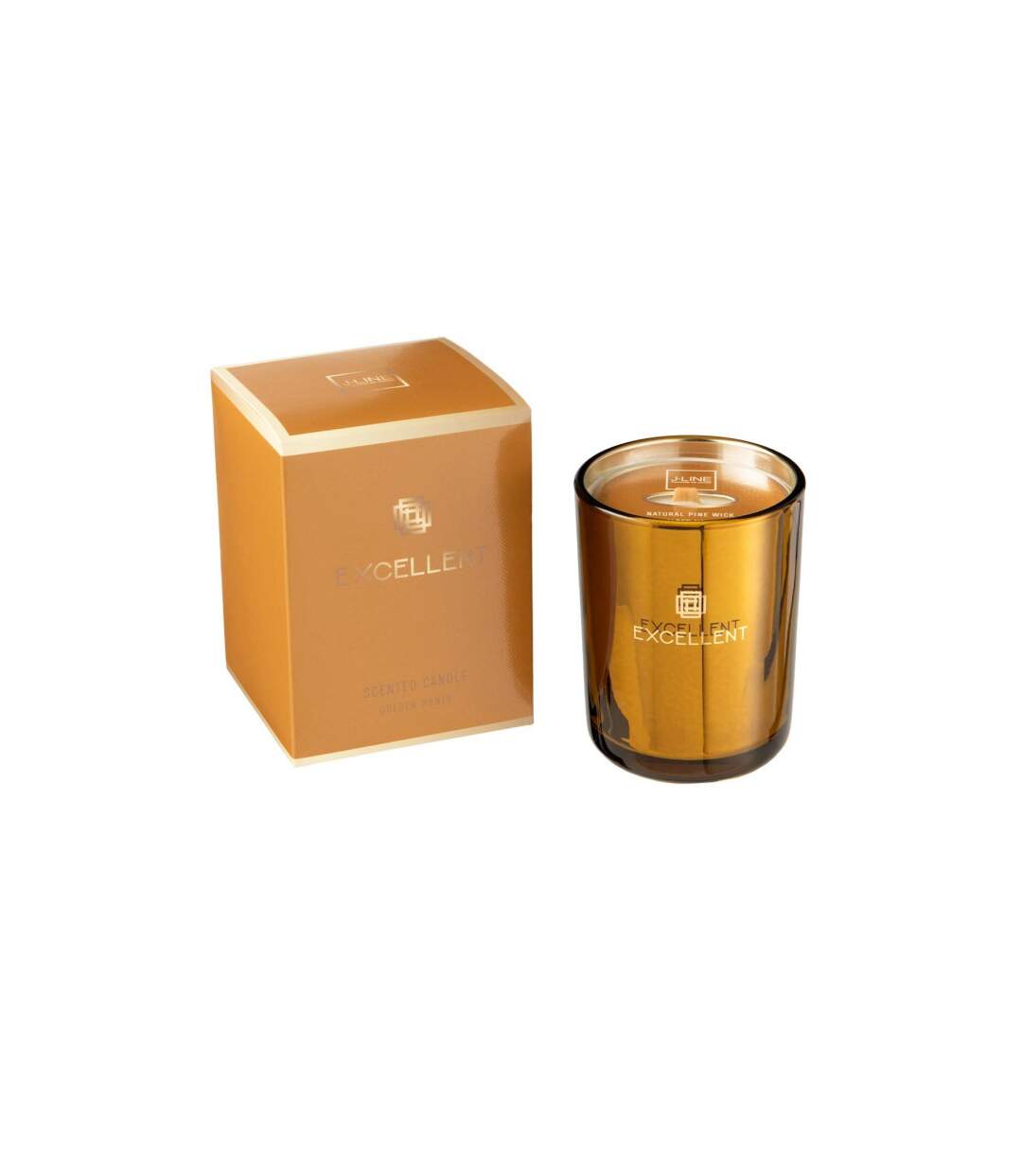 Bougie Parfumée Excellent 12cm Golden Honey Ocre