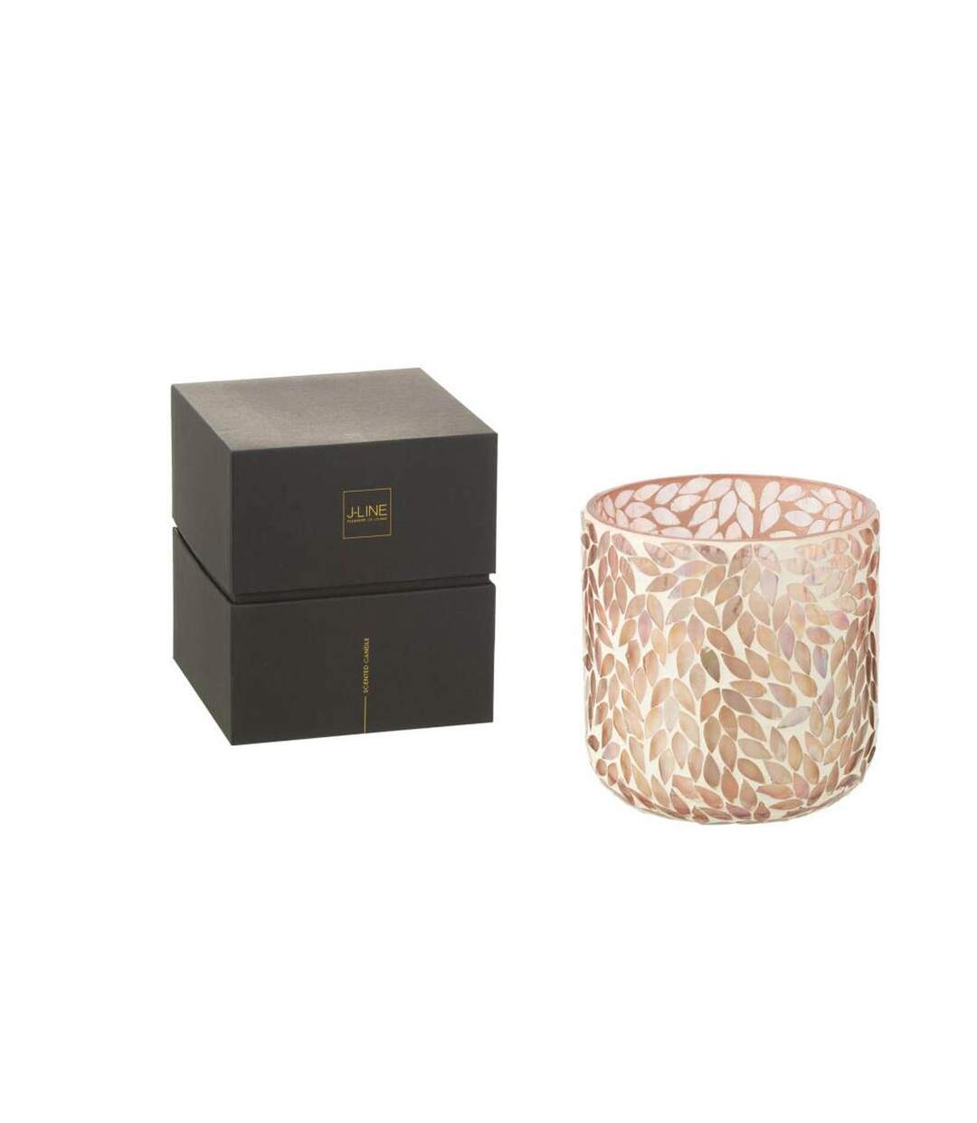 Bougie Parfumée Mosaïque Cyra 15cm Tender Rose-2