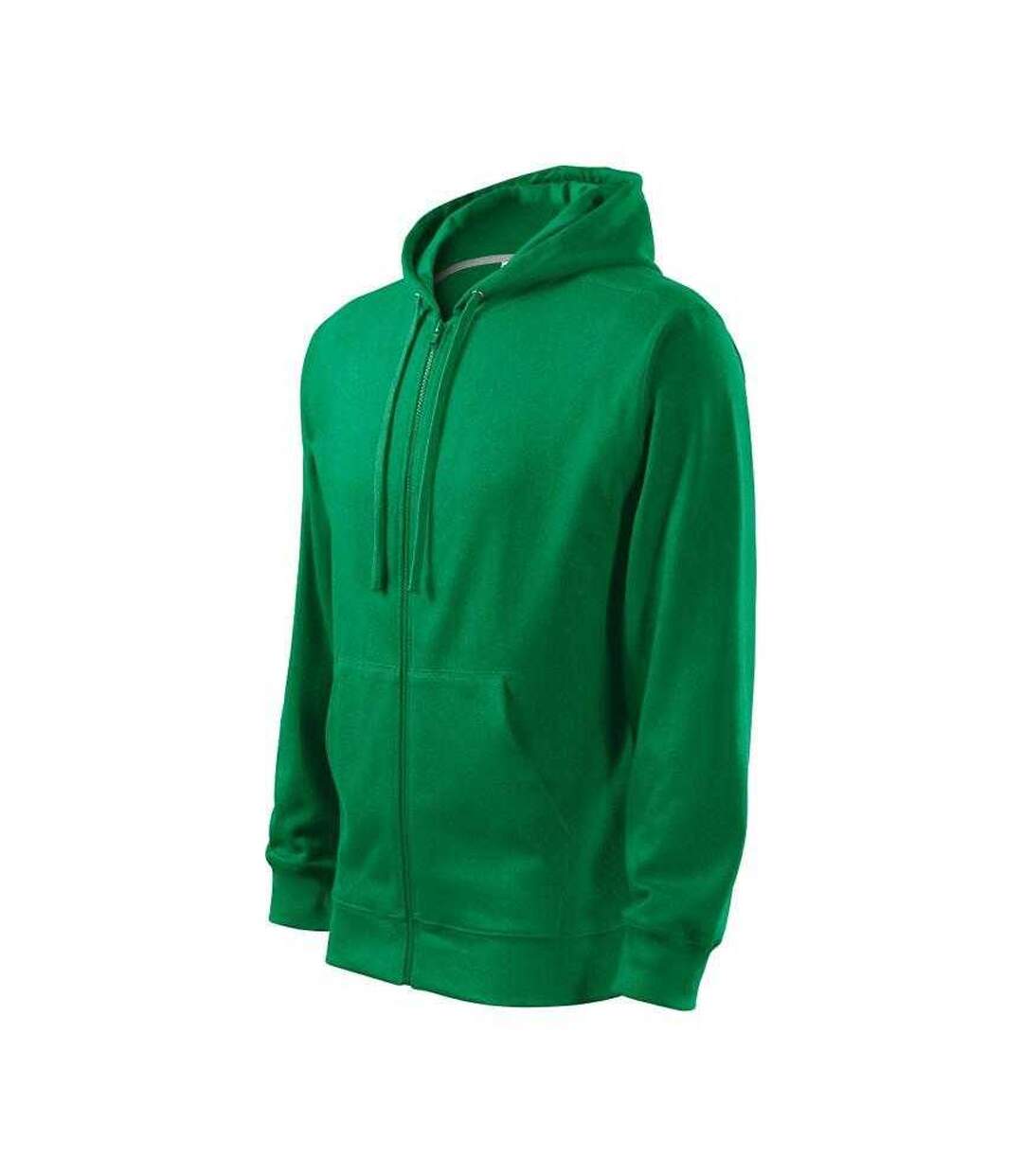 Mens Trendy Fitted Hoodie Bottle Green Malfini-3