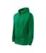 Mens Trendy Fitted Hoodie Bottle Green Malfini-3