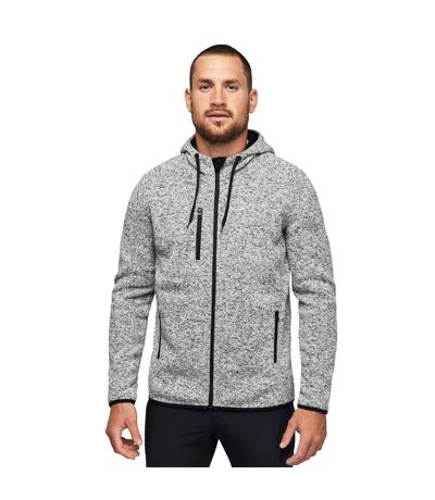 Proact Mens Heather Hooded Jacket (Light Grey Melange) - UTPC3539
