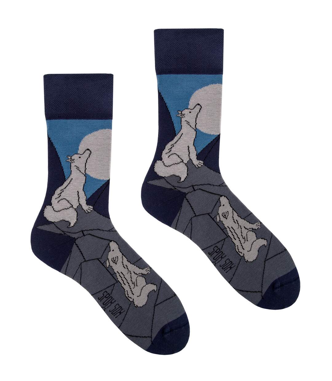 SPOX SOX - Unisex Novelty Odd Socks - Wolves-1