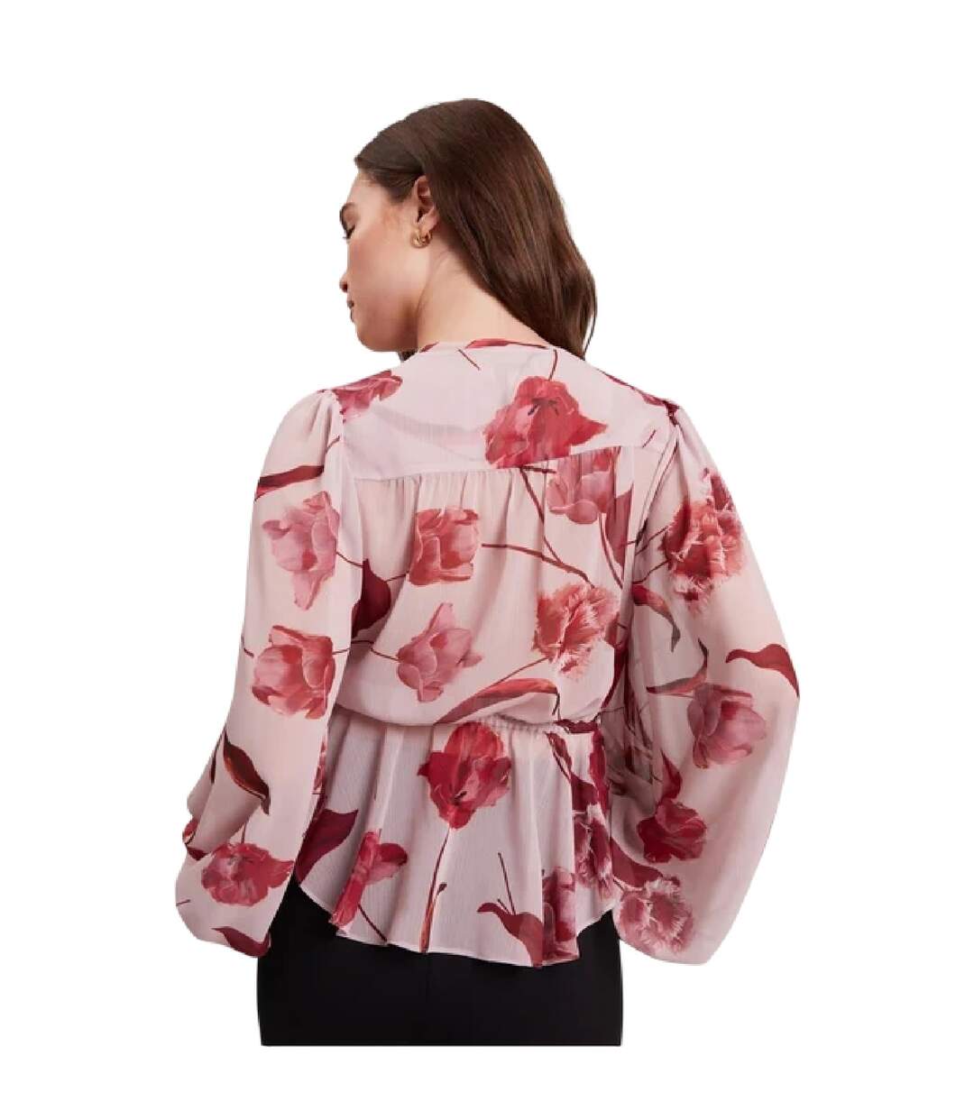 Blouse Manches Bishop Femme Rose Ted Baker-4
