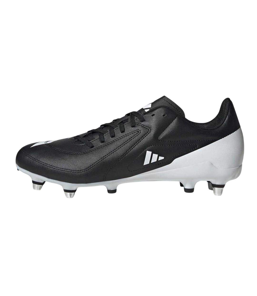 Mens Rs15 Elite Soft Ground Rugby Boots Black White Adidas-2